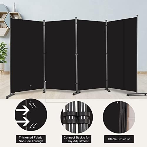 Room Divider Folding Privacy Screens, 6FT Tall Divider for Room Separation - Image 4