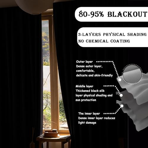 Room Divider Curtains with Ceiling Track, 95% Blackout Heavy Track Ceiling Curtains Noise Reduction Privacy Curtain Track System Kits, 15 ft Wide x 7 ft Tall, Dark Grey, 1 Panel - Image 4