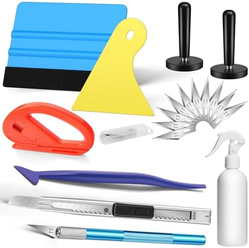 DIYSELF 19 Pcs Window Tint Kit, Window Tint Tools with Squeegee for Cars by DIYSELF