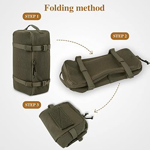 PETAC GEAR 3 PCS Tactical Modular Packing Cubes, Large Capacity Mesh Storage Bag,Outdoor Travel Organize Storage Pouches Bags. - Image 4