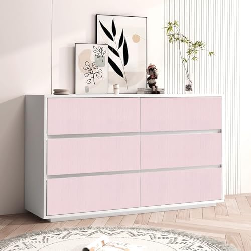 Pink Grasscloth Peel and Stick Wallpaper Texture Contact Paper A Set of 15.7" X 1200" Self-Adhesive Linen Removable Wallpaper Cabinets Counter Top Liners - Image 2