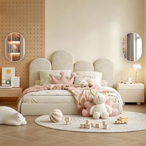 Oval Bathroom Mirror Wall Vanity Oval Mirrors, 20"x30" White Bathroom Mirrors for Over Sink Pill Mirrors Capsule Wall Mounted Mirror, Modern Mirror with Metal Frame for Wall Decor - Image 6