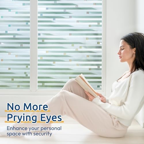rabbitgoo Window Privacy Film, Frosted Glass Window Film, 35.4" x 78.7" - Image 2