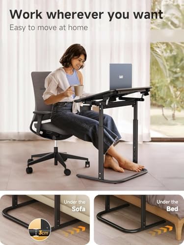 SAIJI XXL Extra Large Sturdy TV Tray Table, Laptop Desk for Couch - Image 5