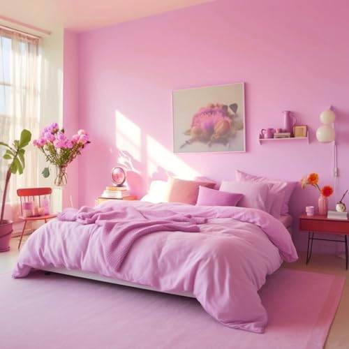 15.7"x394" Pink Peel and Stick Wallpaper - Self Adhesive Lavender Contact Paper for Cabinets, Wallcovering, Furniture, Countertop Vinyl Roll - Image 2