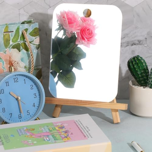 JUNEBRUSHS 2 Pack Medium Mirror for Shaving Shower Mirror 6 × 8 inch - Image 4
