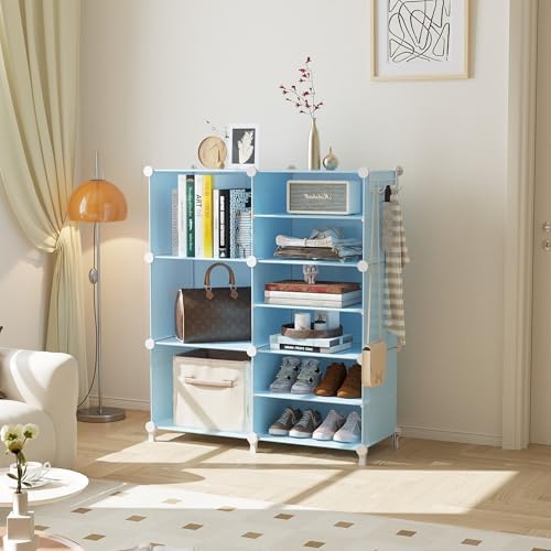 AWTATOS 6 Cube Closet Organizer Storage Shelves,Blue - Image 2