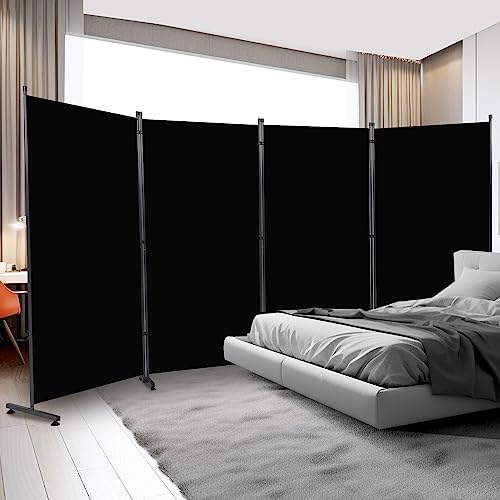 4 Panel Folding Room Divider,Privacy Screen Freestanding Space Separator by YASRKML