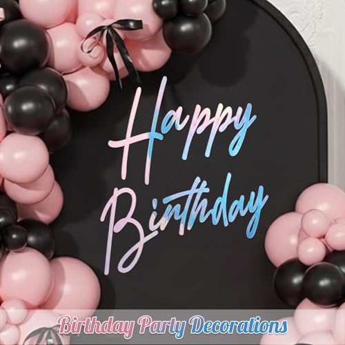 Yousoontic Happy Birthday Sign, 23 x 20 Inch, Classic, Dazzling Laser - Image 6