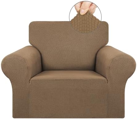 KEKUOU Stretch Chair Sofa Slipcover, Single Couch Cover,Camel by KEKUOU