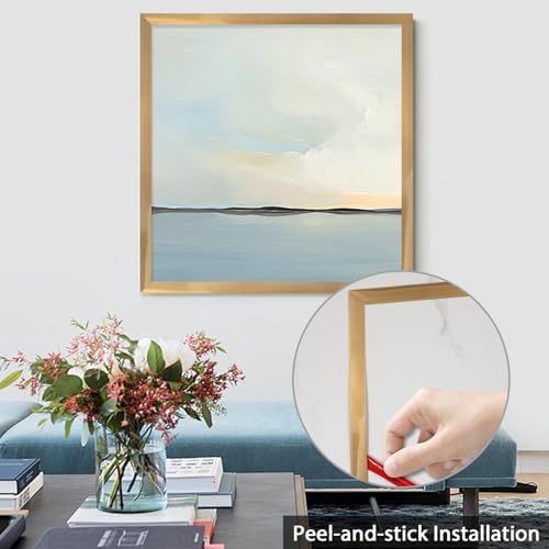 Lunghaa Peel and Stick Finish Molding Trim, Flexible Decoration Strip for Wall Tile Edge, Mirror, Cabinet, Furniture and DIY Home Decoration (Brushed Gold, 16.4 ft x 0.4 in) - Image 2