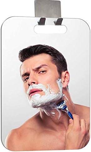 APHUIME Large Fogless Shower Mirror, Anit-Fog Shaving Mirror with Hook by APHUIME