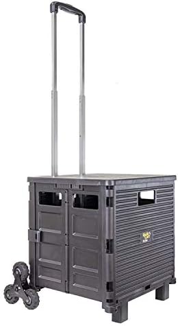 dbest Products Quik Cart Elite Stair Climber Rolling Crate - Black by dbestproductsInc