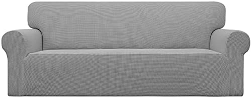 Easy-Going Stretch Couch Covers for Sofa Washable Large Light Gray by Easy-Going