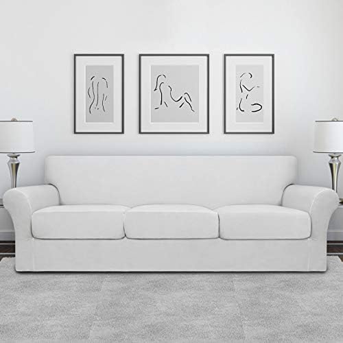 Easy-Going 4 Pieces Oversized Stretch Couch Cover for Dogs Washable - Image 2