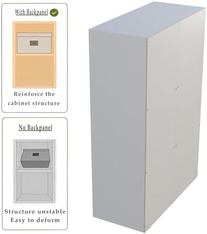 OSCHF 6-Cube Storage Shelf Bookcase, Warm White - Image 5