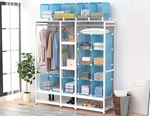 HOMIDEC Closet Organizers and Storage, 12 Cube Storage Organizer, Blue - Image 3