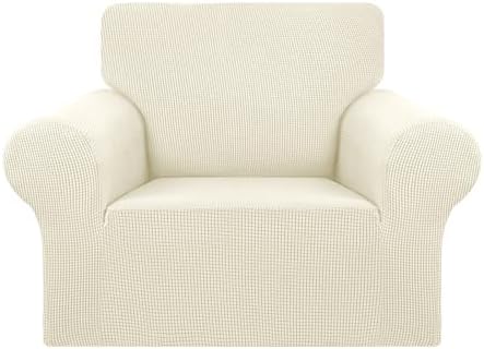 KEKUOU Stretch Chair Sofa Slipcover, Single Couch Cover,Beige by KEKUOU