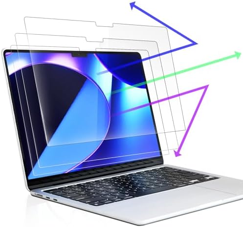 Peslv 3-Pack Anti Blue Light Screen Protector for MacBook Air 13.6/13 Inch by peslv