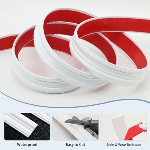 Peel and Stick Wall Molding Trim, Flexible Strip for Mirror Frame, Chair Rail Moulding, Wall Protection and Home DIY Decoration (118'' x 1.6'') - Image 3