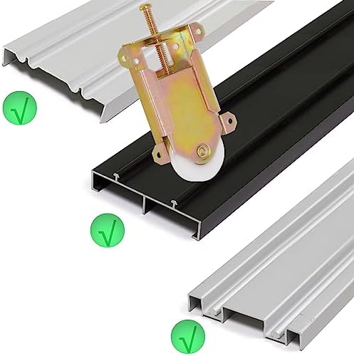 Sliding Mirror Closet Door Rollers Replacement Hardware Fits Contractors Part #W8020C or Hard 1775 Wardrobe Doors Wheels, 1-1/2" Durable POM Concaved Ball Bearing Wheel, 4 Pack - Image 4