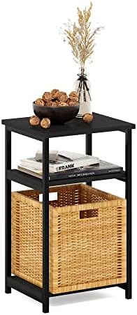 Furinno JUST 3-Tier Metal Frame Telephone Table, Espresso by Furinno-FitsYourSpaceFitsYourBudget