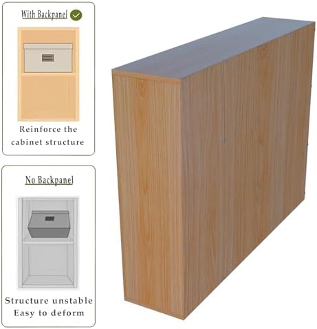 OSCHF 12-Cube Storage Shelf Bookcase, Oak - Image 6