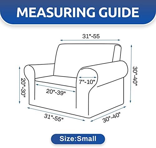 KEKUOU Stretch Chair Sofa Slipcover, Single Couch Cover,Hunter - Image 5