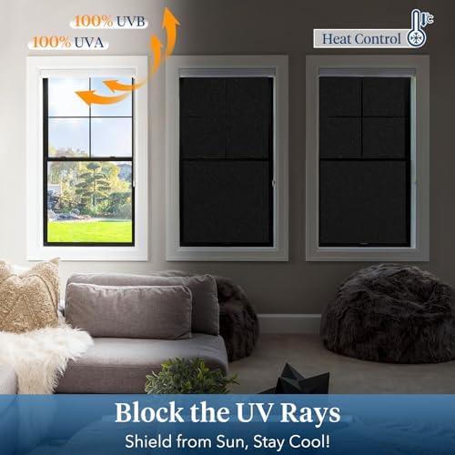 Haton Blackout Window Film, Total Light Blocking 35.4" x 78.7" - Image 4