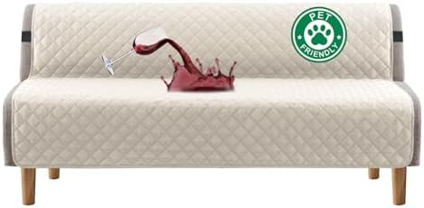 Turquoize 100% Waterproof Futon Cover Slipcover Armless Sofa Protector by Turquoize
