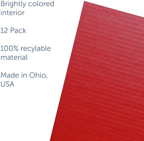 Flipside Products 18”x 48” Red Study Carrel, Privacy Boards, Student Privacy and Focus Booth for The Classroom, Desk Divider Cubby for Tests, Made in USA - 12 Pack - Image 6