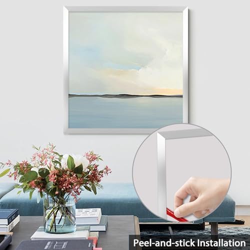 Lunghaa Peel and Stick Finish Molding Trim, Flexible Decoration Strip for Wall Tile Edge, Mirror, Cabinet, Furniture and DIY Home Decoration (Shiny Silver, 16.4 ft x 0.8 in) - Image 3