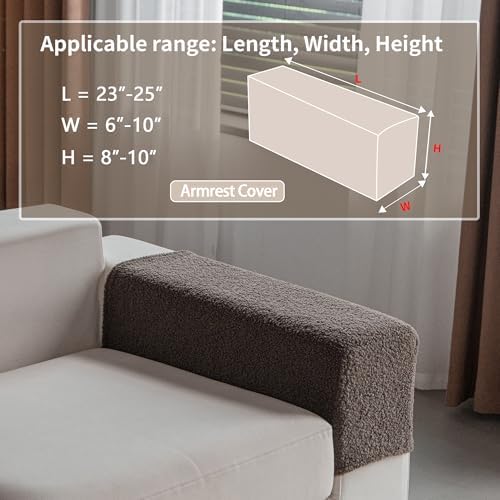 OHSIO Couch Cushion Covers for Sectional Sofa, Stretch Soft Sofa Slipcovers - Image 2