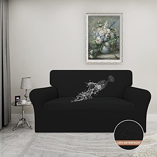 Easy-Going 100% Waterproof Loveseat Couch Cover Stretch Jacquard Sofa Cover - Image 2