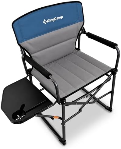 KingCamp Oversized Camping Directors Chair for Big & Tall Heavy Duty 440lbs by KingCamp