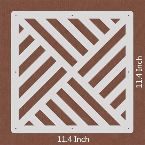White Hanging Room Divider,12 Pieces Wood-Plastic DIY Panel Screens Partition Wall Dividers Room Decoration with All Accessories 11.4x11.4 Inch - Image 5