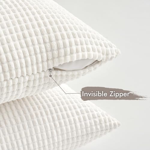 MIULEE Neutral Harmony Decorative Pillow Covers 18x18 Inch Set of 4 - Image 5