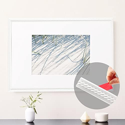Gaahing Peel and Stick Wall Trim, Self-Adhesive Crown Molding for Mirror Frame Cabinet Tile Edge Home Decor, 16.4ft x 1.2in - Image 3