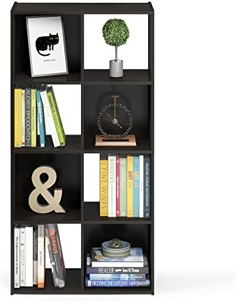 Furinno Pelli Cubic Storage Cabinet, 4x2, Espresso - Image 4