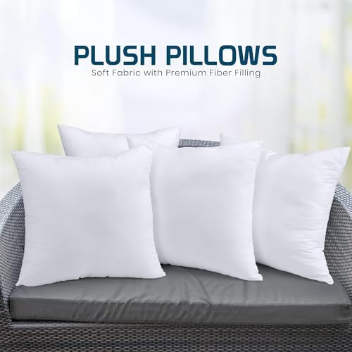 Utopia Bedding Throw Pillows, Decorative 22x22 Pillow Inserts, Set of 4 - Image 6