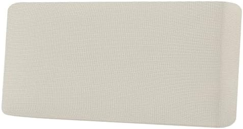 H.VERSAILTEX Super Stretch Individual Seat Cushion Covers Sofa Covers Couch Cushion Covers Slipcover Sets Thick Jacquard Textured Twill Fabric (1 Piece Sofa Cushion Cover, Natural) by HVERSAILTEX