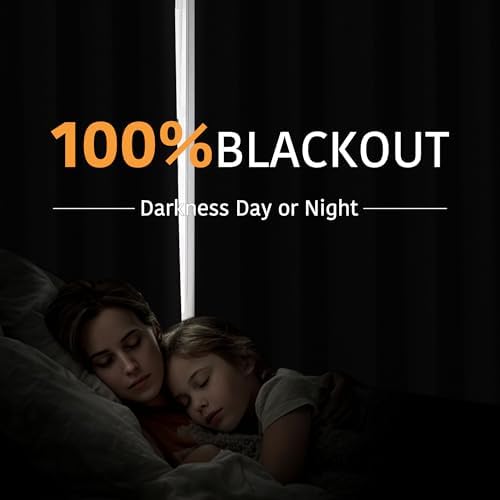 RYB HOME 100% Blackout Doorway Curtains, Closet Curtain for Open Closet - Image 3