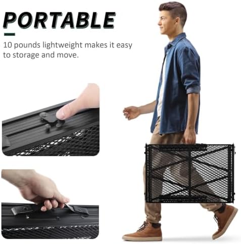 WildFinder Folding Grill Table, 4x2 FT Portable Camping Table, Foldable - Image 6