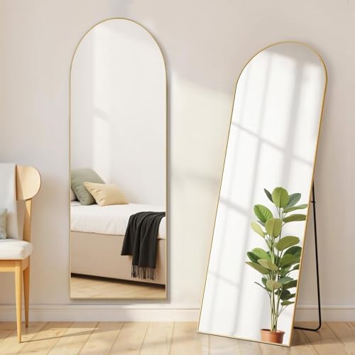 16"x59" Arched Mirror Full Length, Upgraded Body Wall Mirrors by Aidoly