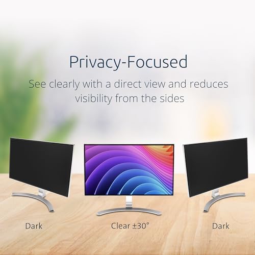 Kensington MagPro 23.8 Inch Magnetic Computer Privacy Screen for Desktop, Removable 16:9 Computer Privacy Filter, Anti-Glare Blue Ray Reduction, Compatible with Slim Bezel Monitors, K55421WW - Image 6