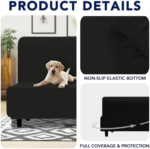 PureFit Waterproof Futon Couch Cover Slipcovers for Couches and Sofas - Image 4