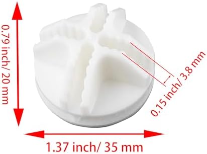 40PCS Cube Connectors Plastic Storage Wire Cube Connectors ABS Connectors Organizer for Modular Closet Storage Organizer, Wire Shelving, Wardrobe, Shoe Rack Clips, Pet Carrier, White - Image 2