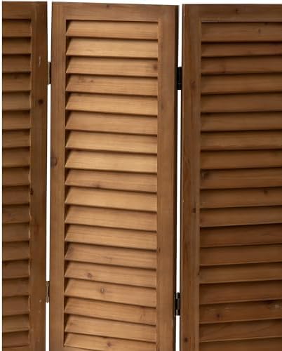 SOFE Short Privacy Screen, 2.6 Ft Shutters Folding Room Dividers 3 Panel - Image 6