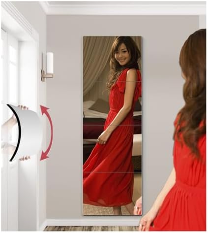 Shatterproof Kids Wall Mirror Tiles, 4Pcs 10"x10" Self Adhesive Acrylic Mirror, Safe Unbreakable Plastic Mirrors for Toddler, Small Mirrors,Plexiglass Long Mirrior for Classroom,Children's room - Image 4