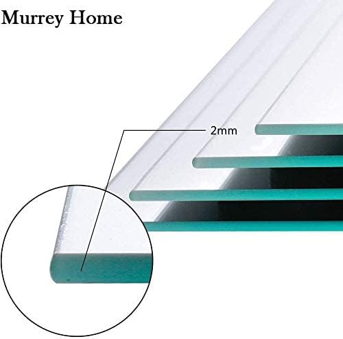 Murrey Home Wall Mirror for Home Gym Mirror, Full Length Mirrors Wall Mounted, Frameless Full Body Mirror Tiles for Wall, Door, Garage, 12" x4PCS - Image 3